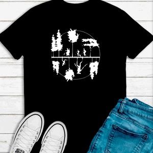 stranger things glow in the dark t-shirt unisex
